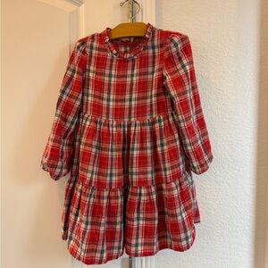 Cat & Jack Red and Green Plaid Dress